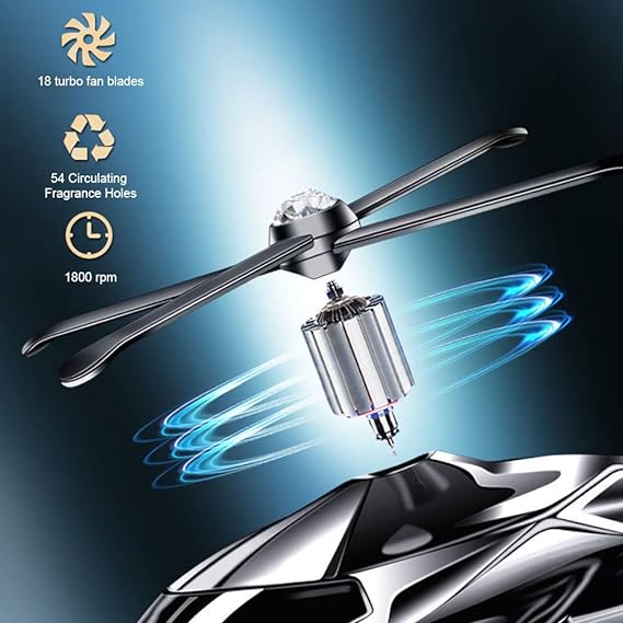 Solar Helicopter Car Air Freshener