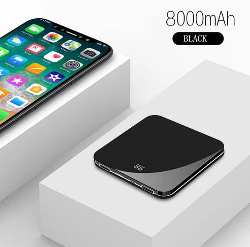 Ultra-Thin Mirror Mini Charging Treasure